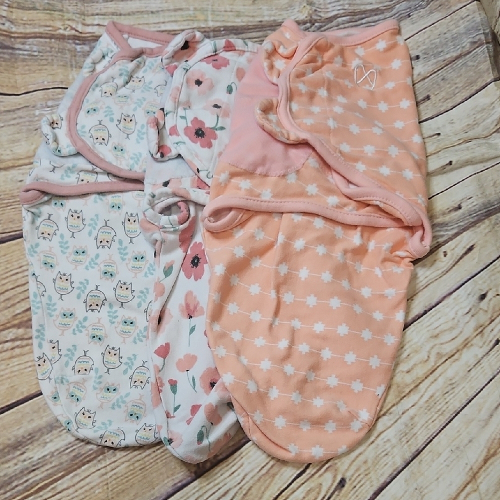 🔥Swaddleme Lot Of‎ 3 Swaddles Sm/med